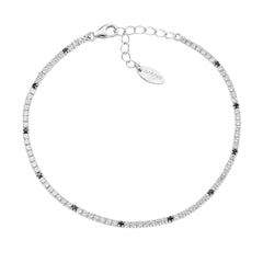 Bracciale Amen Tennis Mania Con Zirconi Colorati E Bianchi Alternati BT1B7B