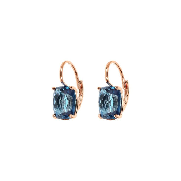 Pendientes colgantes Bronzallure con prisma de gema tallada en mosaico