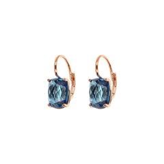 Orecchini Bronzallure Pendenti Con Prisma Gem Taglio Mosaico -