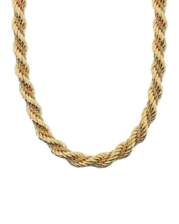 Collana Etrusca Girocollo Doppia Catena Corda