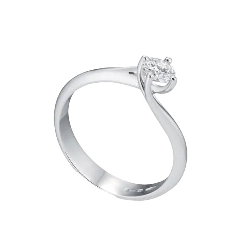 Golay 4-Prong Solitaire Ring, Valentino Model, with 0.61 ct Natural Diamond
