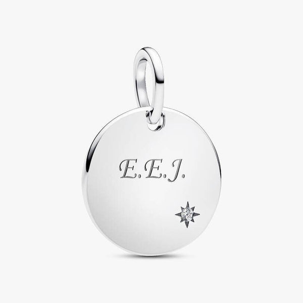 Charm Pandora Pendente Medaglia Con Diamante Creato In Laboratorio 394012C01