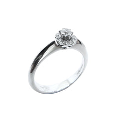Giorgio Visconti Solitaire Ring in Gold and Diamonds