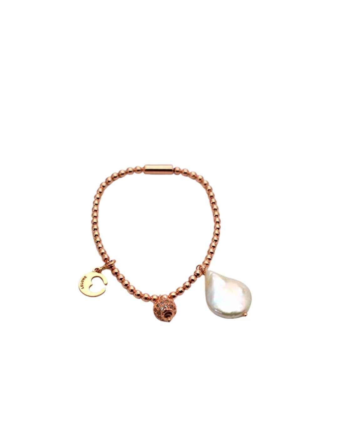 Bracciale Lelune in Argento Rosè con Perla Barocca