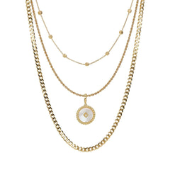 Collana Etrusca Multifilo con Madreperla