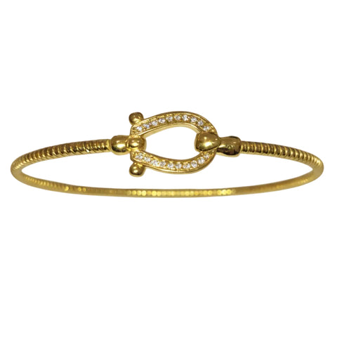 Bracciale Marcello Pane Rigido Twist Dorato