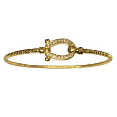 Bracciale Marcello Pane Rigido Twist Dorato BRFO 124