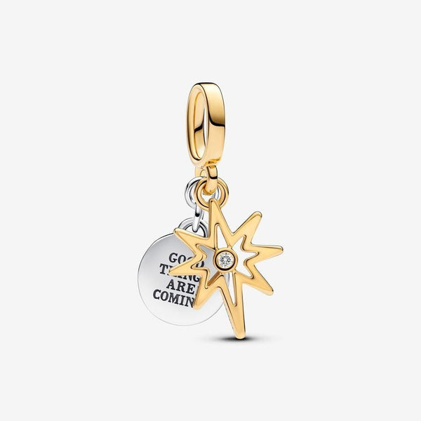 Charm Pandora Pendente Stella Polare Da Incidere Con Diamante 763588C01