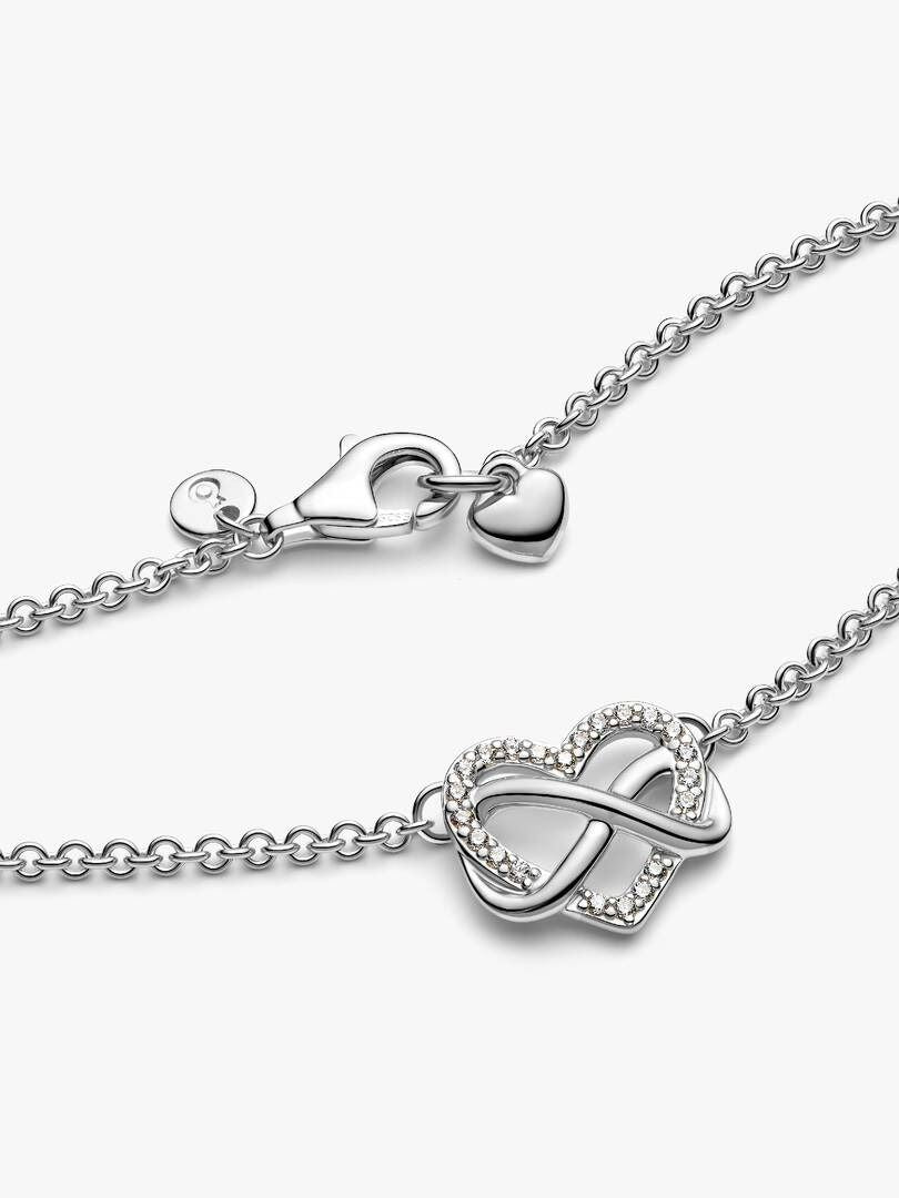 Collana Pandora Cuore Infinito Pietre Luminose 392666C01
