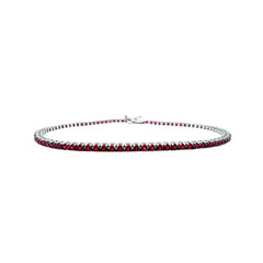 Braccia Tennis Iannelli Hand Made in Oro Bianco con Rubini ct. 2,00 BTETFK200RRP180