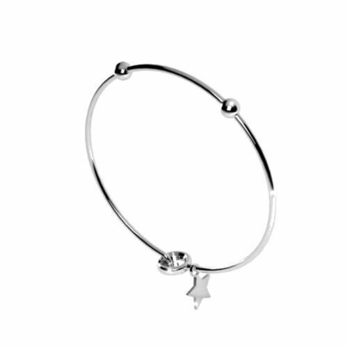 Rebecca My World Rigid Silver Bracelet with Star