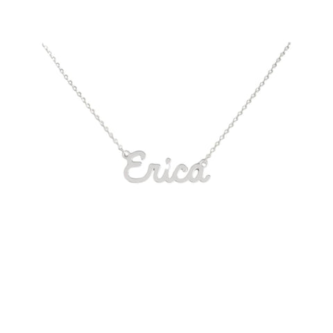 Collana Nome Erica In Acciaio 316