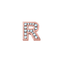Elements Lettera R In Oro Rosa E Diamanti 0,02 ct DCHF9143R.002