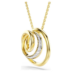 Collana Swarovski Hyperbola Taglio Round Placcata Oro Giallo 5740410