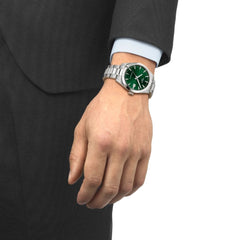Tissot Men's Gentleman 38 mm Automatic Green Watch T1658071109100