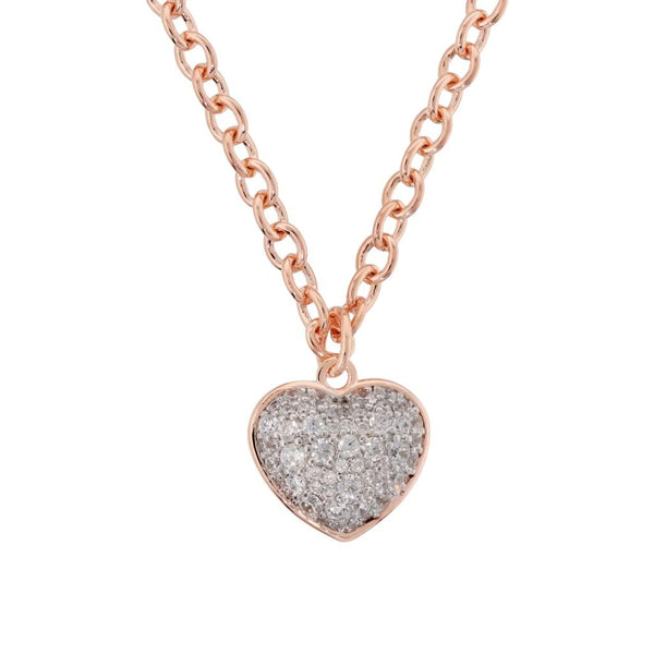 Collana Bronzallure Ciondolo Cuore in Pavé di Cubic Zirconia WSBZ02516.WR