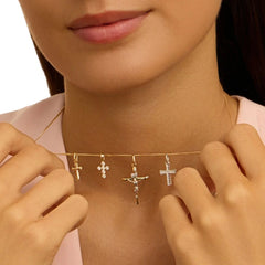 Ciondolo Stroili Croce Holy Oro Bicolore 9 KT 1415836