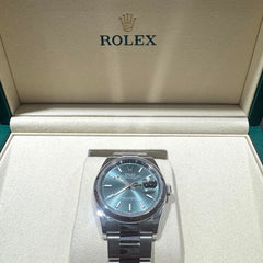 Orologio Rolex Date Just 126200 Green Mint 36 mm 2025 Like New 126200G