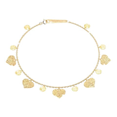 Rebecca Fireflies Bracelet in Gold with Hearts and Yellow Stones