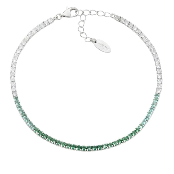 Bracciale Amen Tennis Mania Con Zirconi Degradè Verdi BTDEBVE16