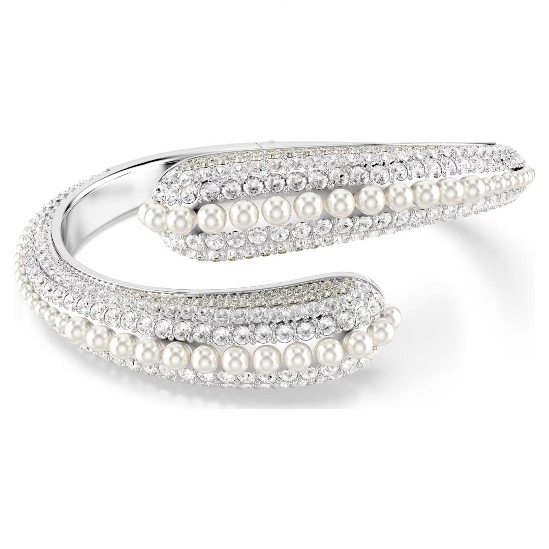 Swarovski Sublima Rigid Bracelet with Crystals and Pearls