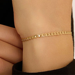 Stroili Colette 9 KT Yellow Gold Cable Chain Bracelet 1435933