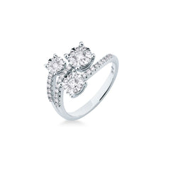 Mirco Visconti Magic Trilogy Ring with 0.21+0.42 ct diamonds