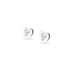 Orecchini Marcello Pane Dream Cuori "WITH LOVE" Argentati ORDV 061