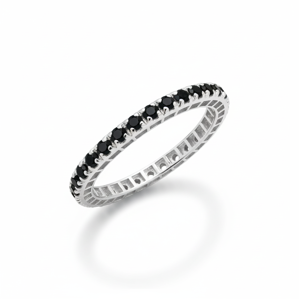 Davite Delucchi Ring with Black Diamonds
