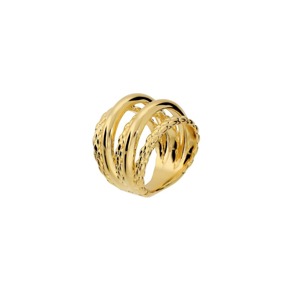 Anello Etrusca Multifilo Martellato WSET00944.YG