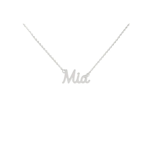 Collana Nome Mia In Acciaio 316 -