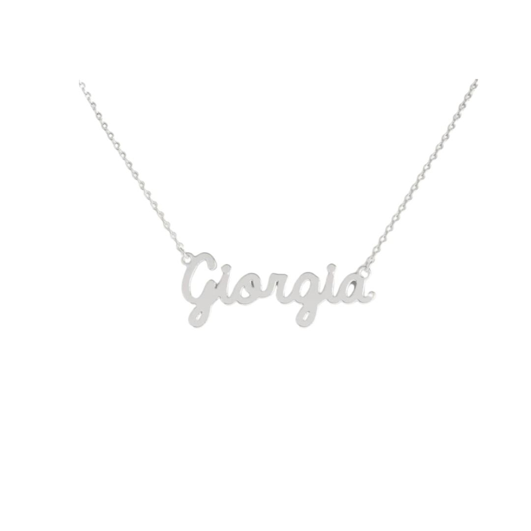 Collana Nome Giorgia In Acciaio 316