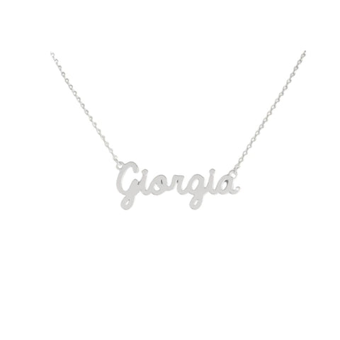 Collana Nome Giorgia In Acciaio 316