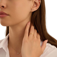 Orecchini Stroili Lobo Farfalla Bon Ton Oro Giallo 9 KT E Cubic Zirconia 1400567