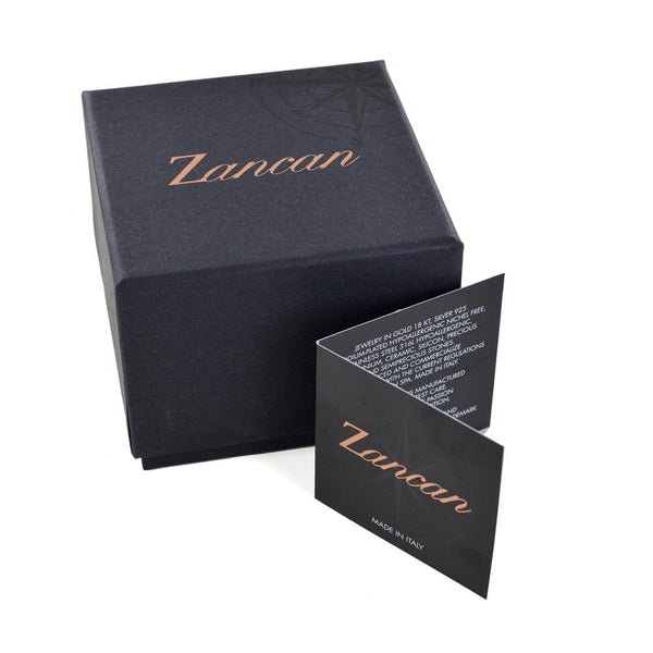 Pulsera Zancan para hombre en acero y caucho