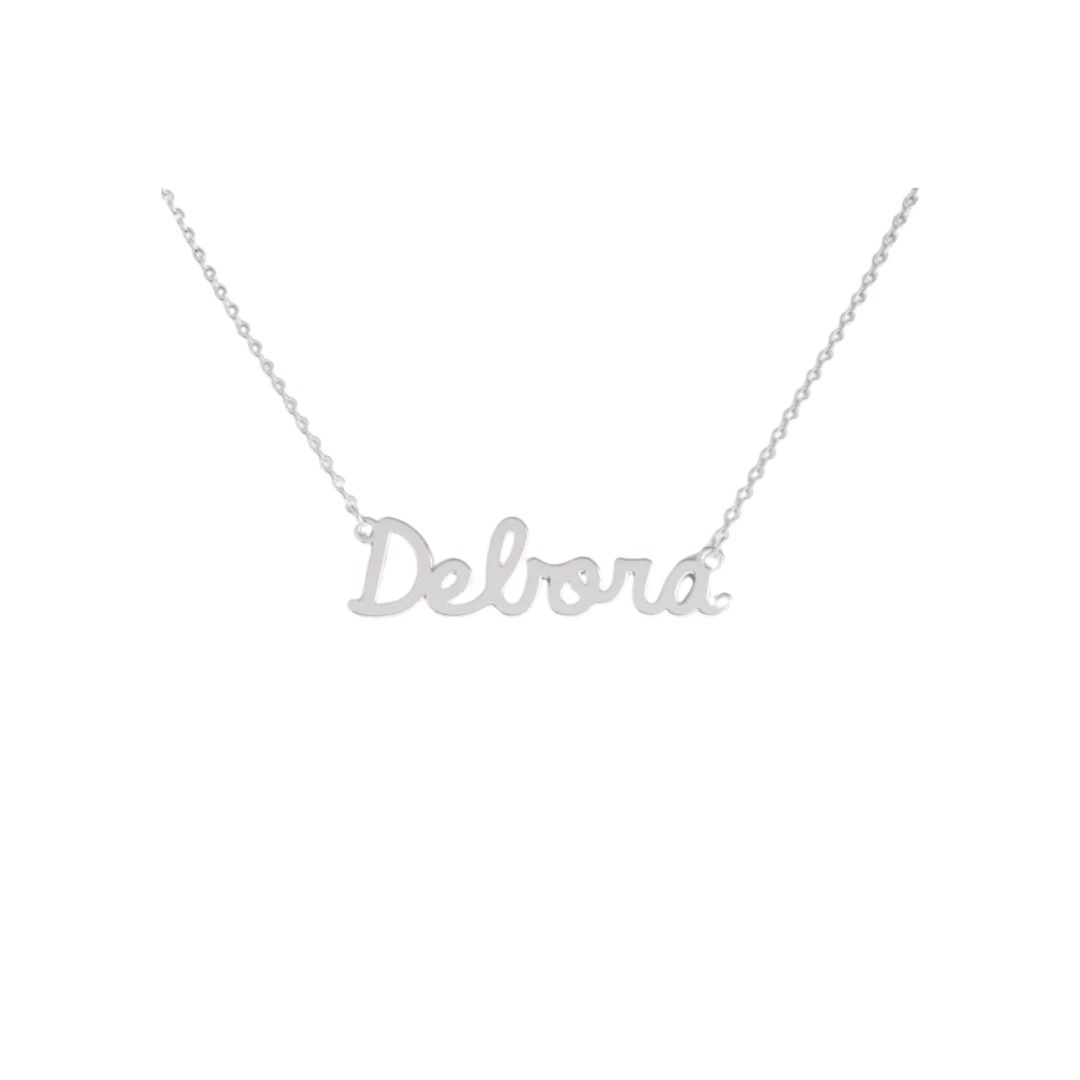 Collana Nome Debora In Acciaio 316