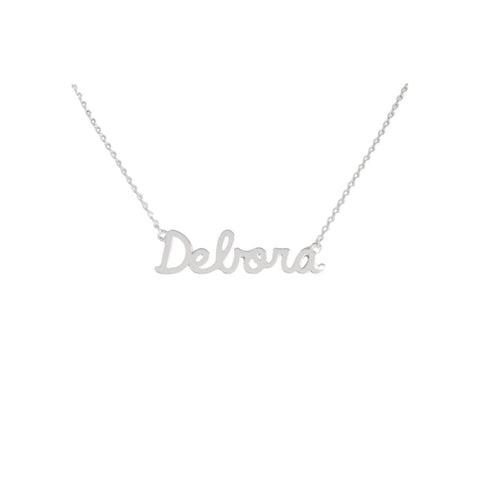 Collana Nome Debora In Acciaio 316