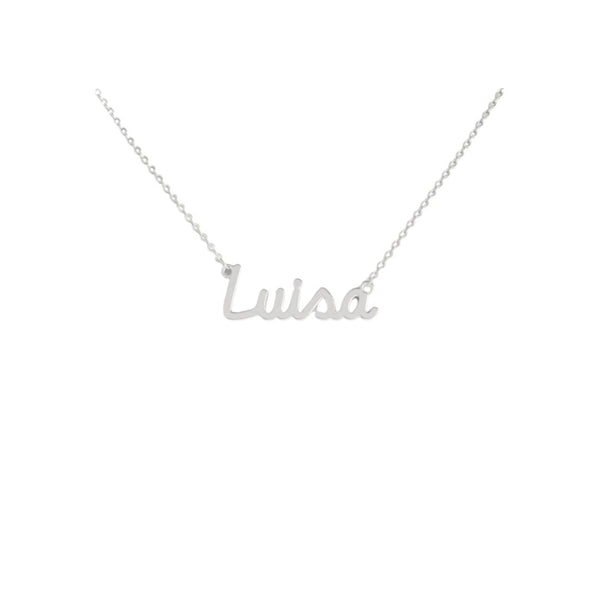 Collana Nome Luisa In Acciaio 316 -