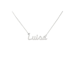 Collana Nome Luisa In Acciaio 316 -