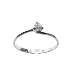 Anello Bibigì Solitario A 3 Punte Con Diamante Centrale ANK0003B06