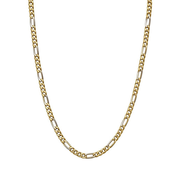 Collar para hombre en oro blanco y amarillo de 18 kt