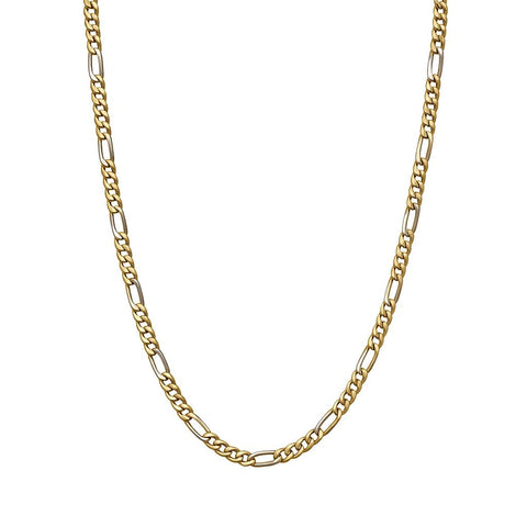 Collar para hombre en oro blanco y amarillo de 18 kt