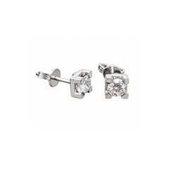 Orecchini Handmade Punto Luce In Oro bianco 18 KT e Zirconi OR021