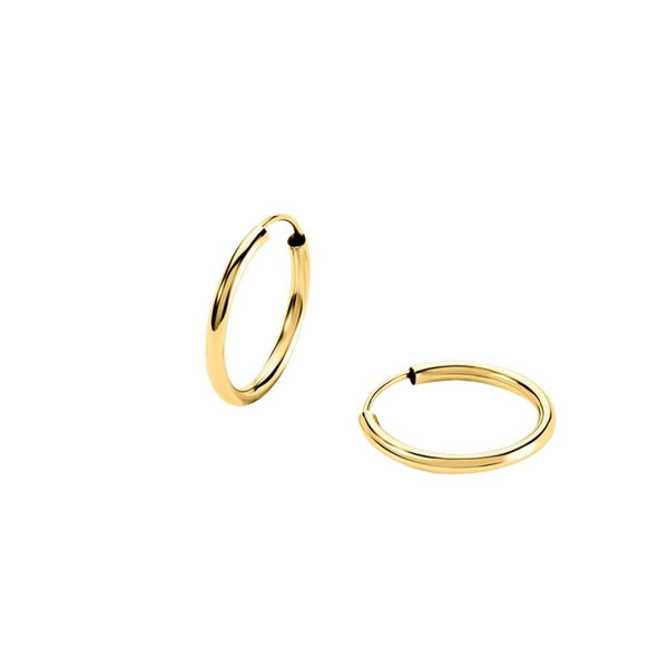 Orecchini Stroili A Cerchio Toujours Oro Giallo 9 KT 12 mm 1401733