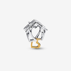 Charm Pandora calado para el hogar "Contigo estoy en casa"