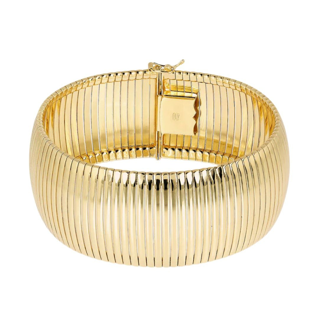Bracciale Etrusca Cleopatra A Fascia Grande WSET00543.YG