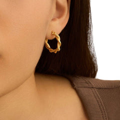 Orecchini Stroili A Cerchio Isabelle Oro Giallo 9 KT 15 mm 1429443