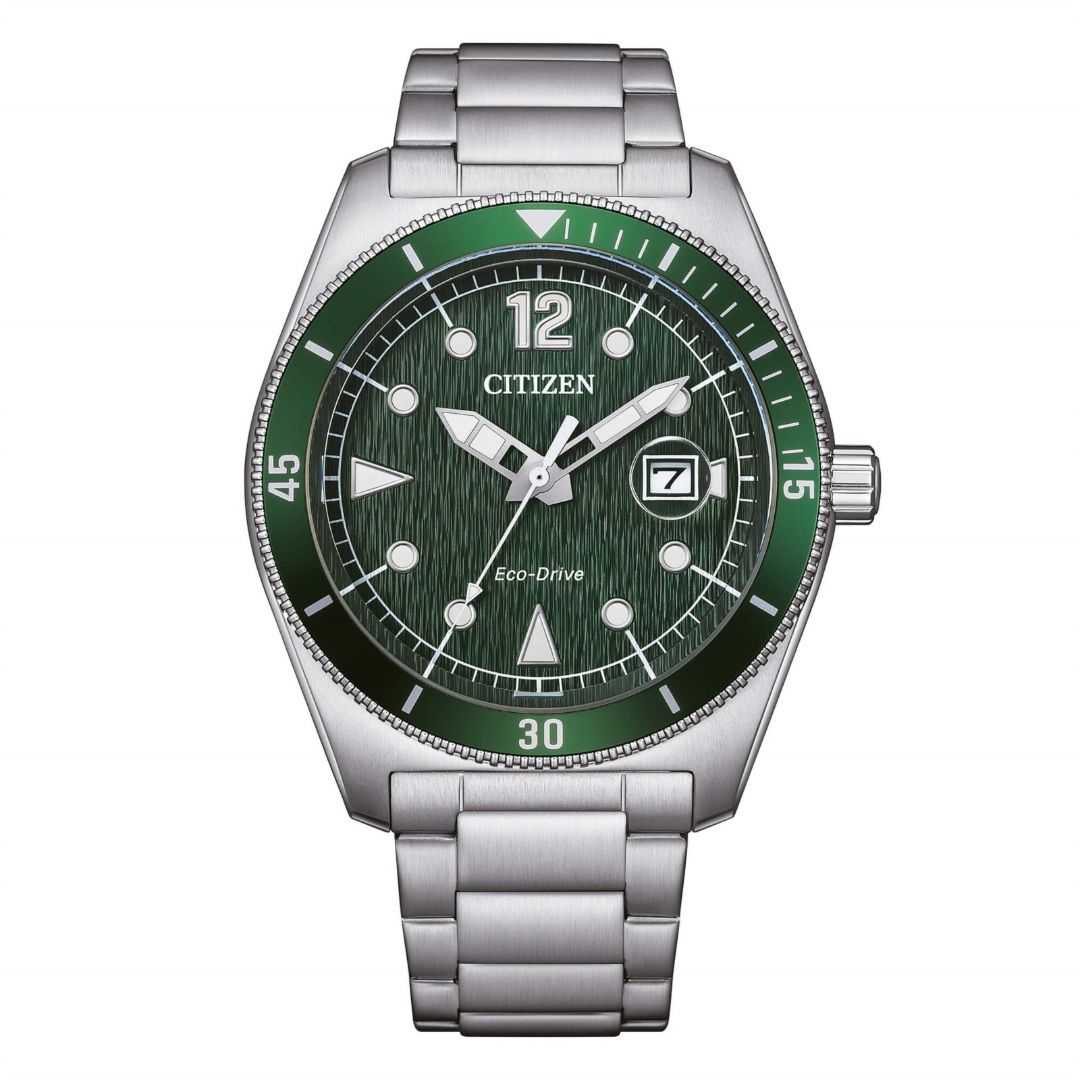 Citizen Men's OF Marine Eco Drive Green Watch AW1880-55X