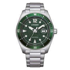 Citizen Men's OF Marine Eco Drive Green Watch AW1880-55X