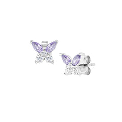 Amen Petals lobe earrings in 925 Silver -